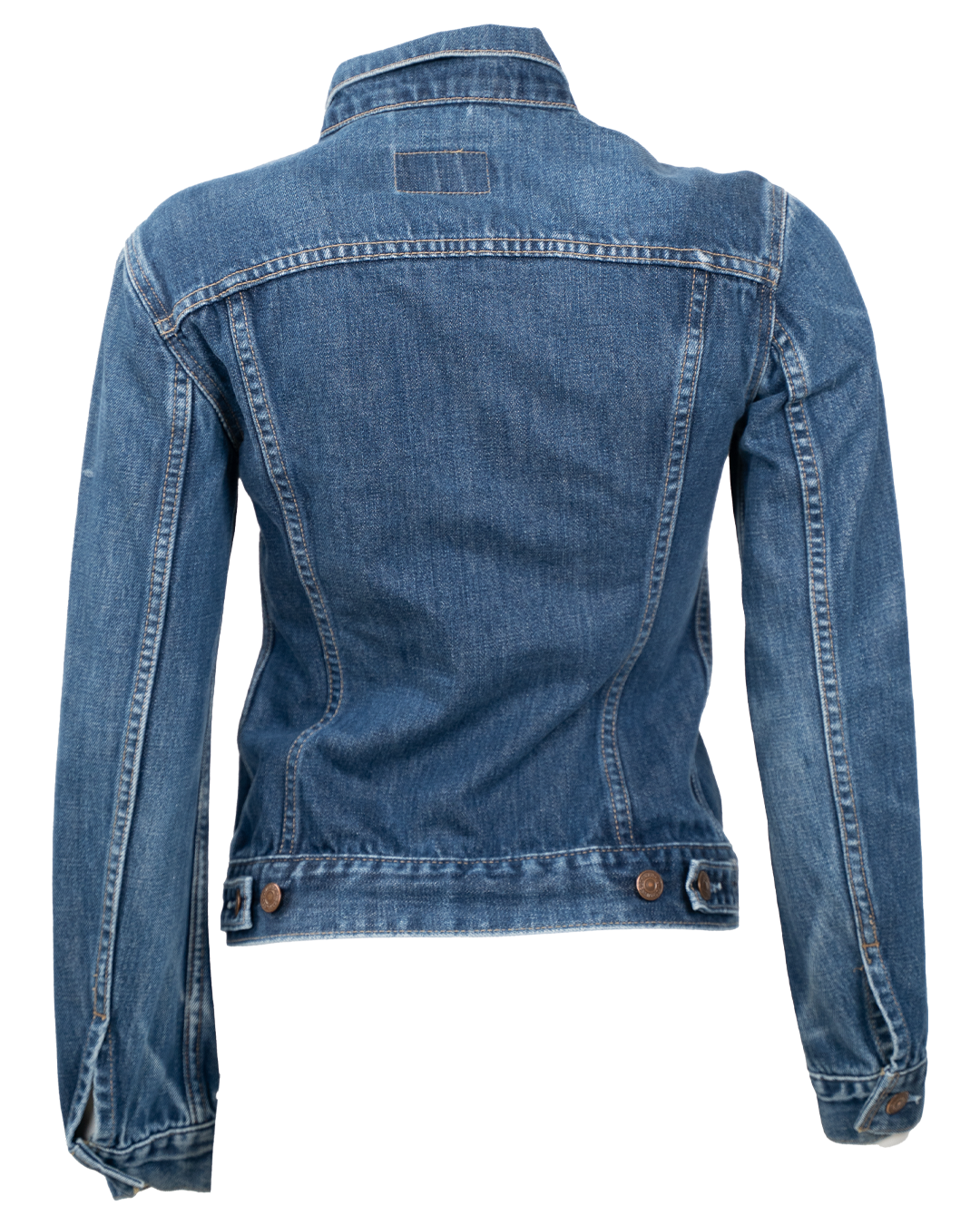 Giacca di Jeans Donna Levi's Red Tab Blu Trucker Vintage Anni 2000 Bottoni in Rame - foto 2