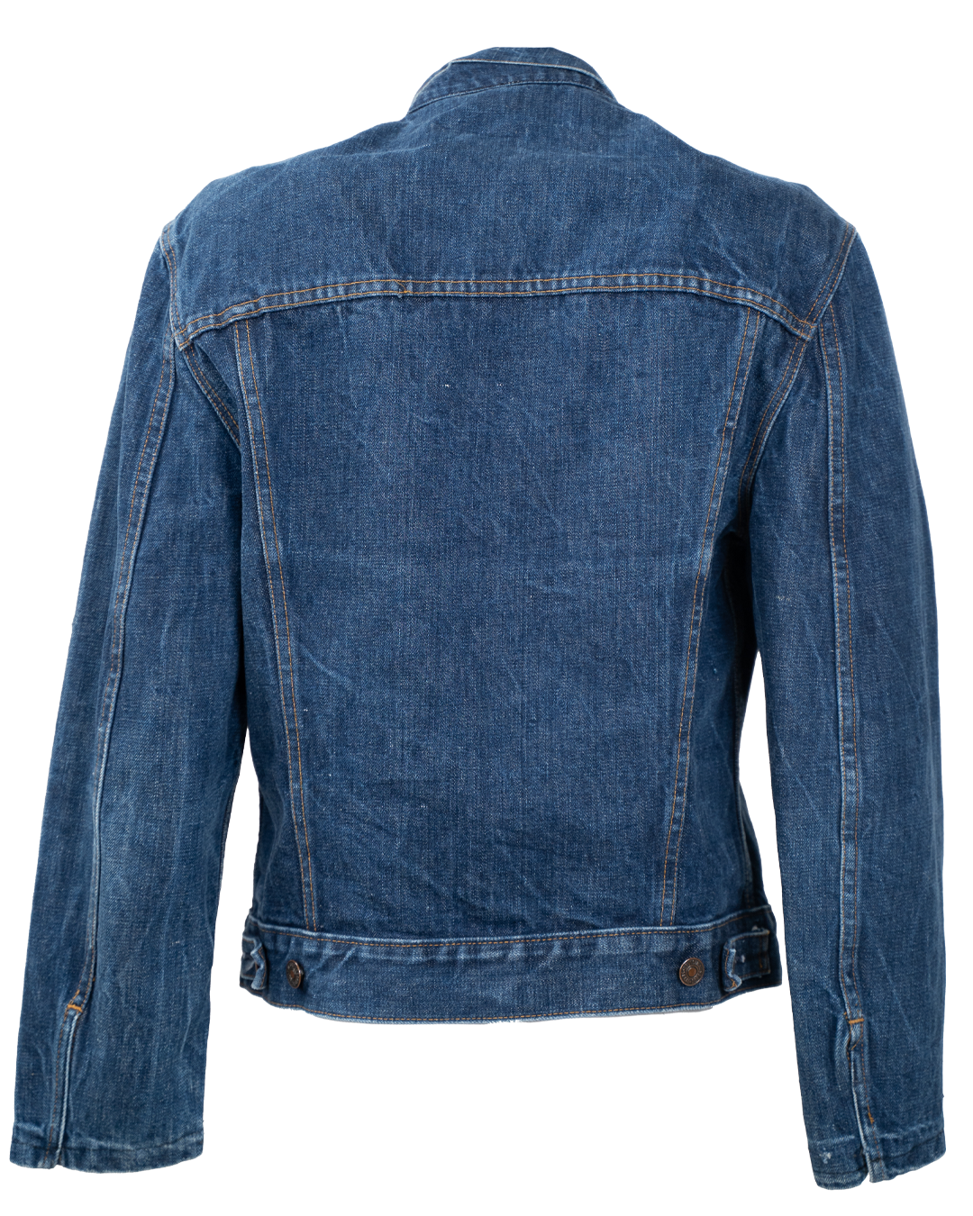 Giacca di Jeans Levi's Unisex Orange Tab Blu Scuro Trucker Denim Indaco Vintage Anni 70 - foto 2