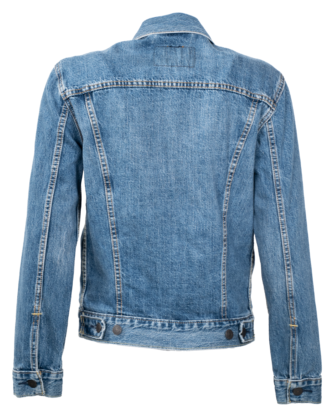 Giacca di Jeans Unisex Levi's Red Tab Blu Trucker Vintage Anni 2000 Bottoni Scuri - foto 2