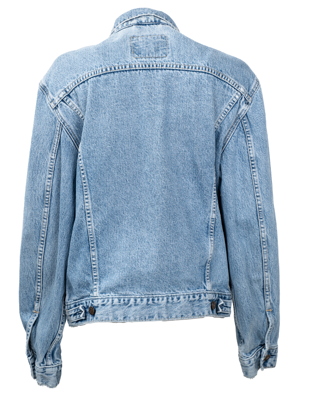 Giacca di Jeans Levi's Unisex Red Tab Azzurra Stonewash Trucker Vintage Anni 2000 - foto 2