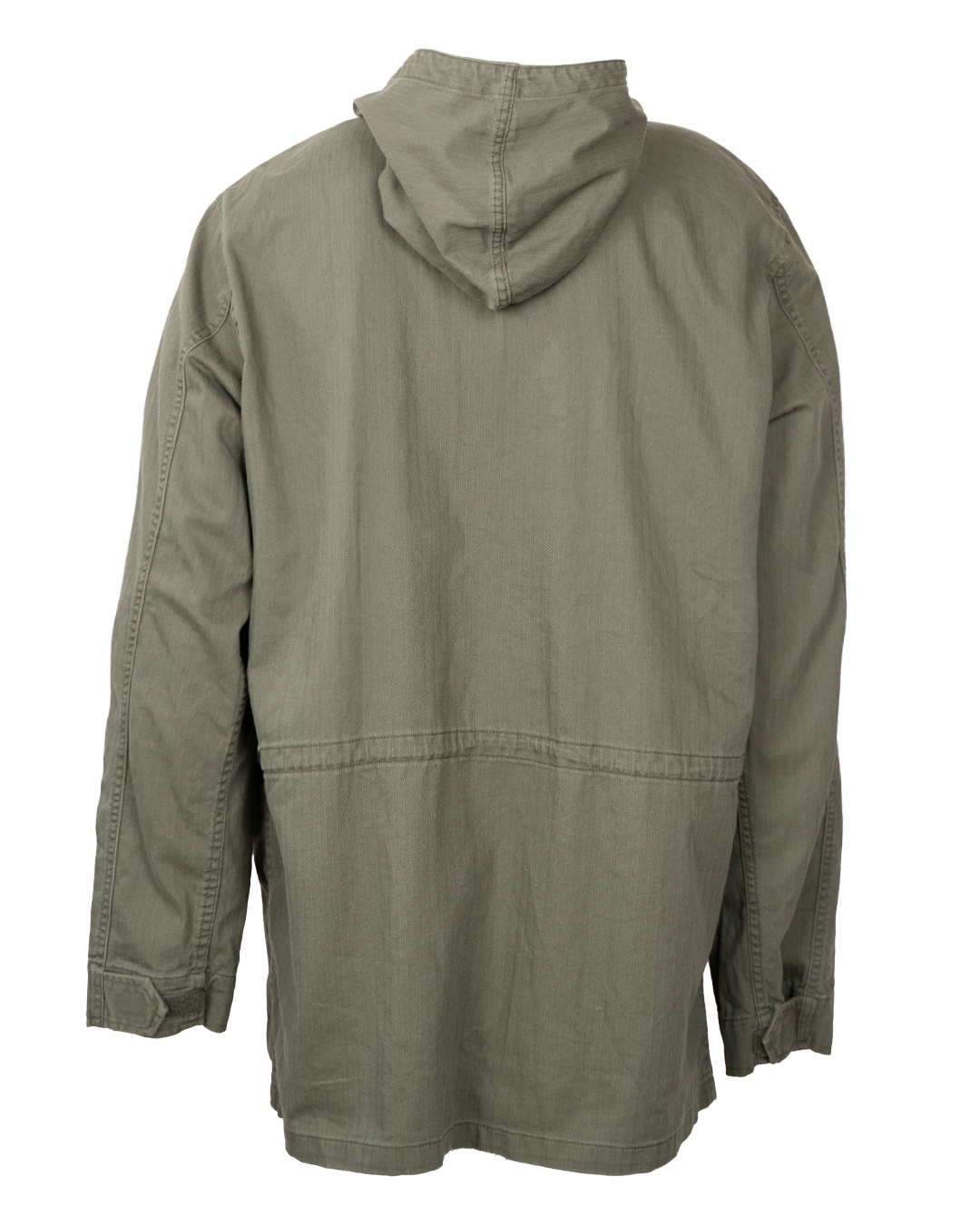 Field Jacket Uomo Levi's Verde Militare con Cappuccio in Cotone Vintage Anni 2000 - foto 2
