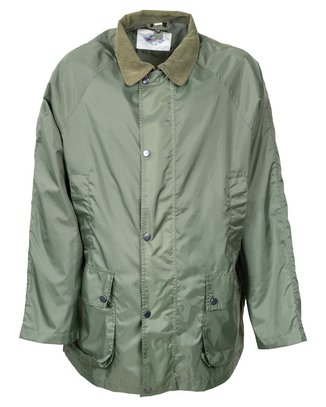 Giacca da Campagna Uomo Martini Racing Club Verde Militare Collo in Velluto Vintage