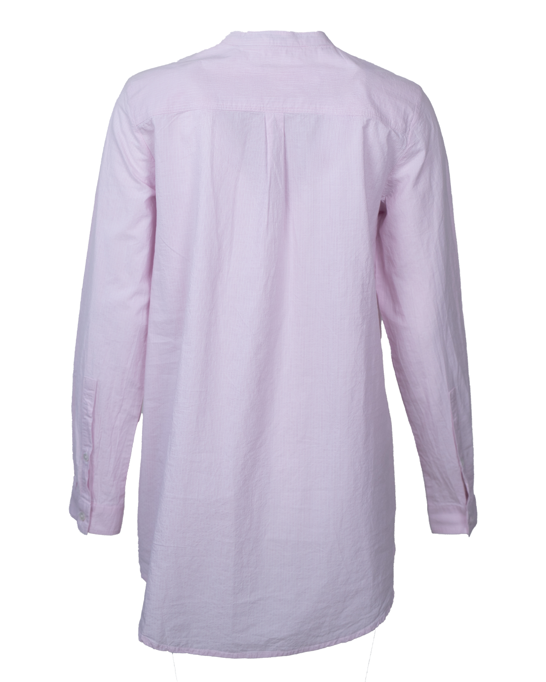 Camicia Blusa Tunica Donna Burberry Rosa Cipria Cotone con Pinces e Dettaglio Check Vintage - foto 2