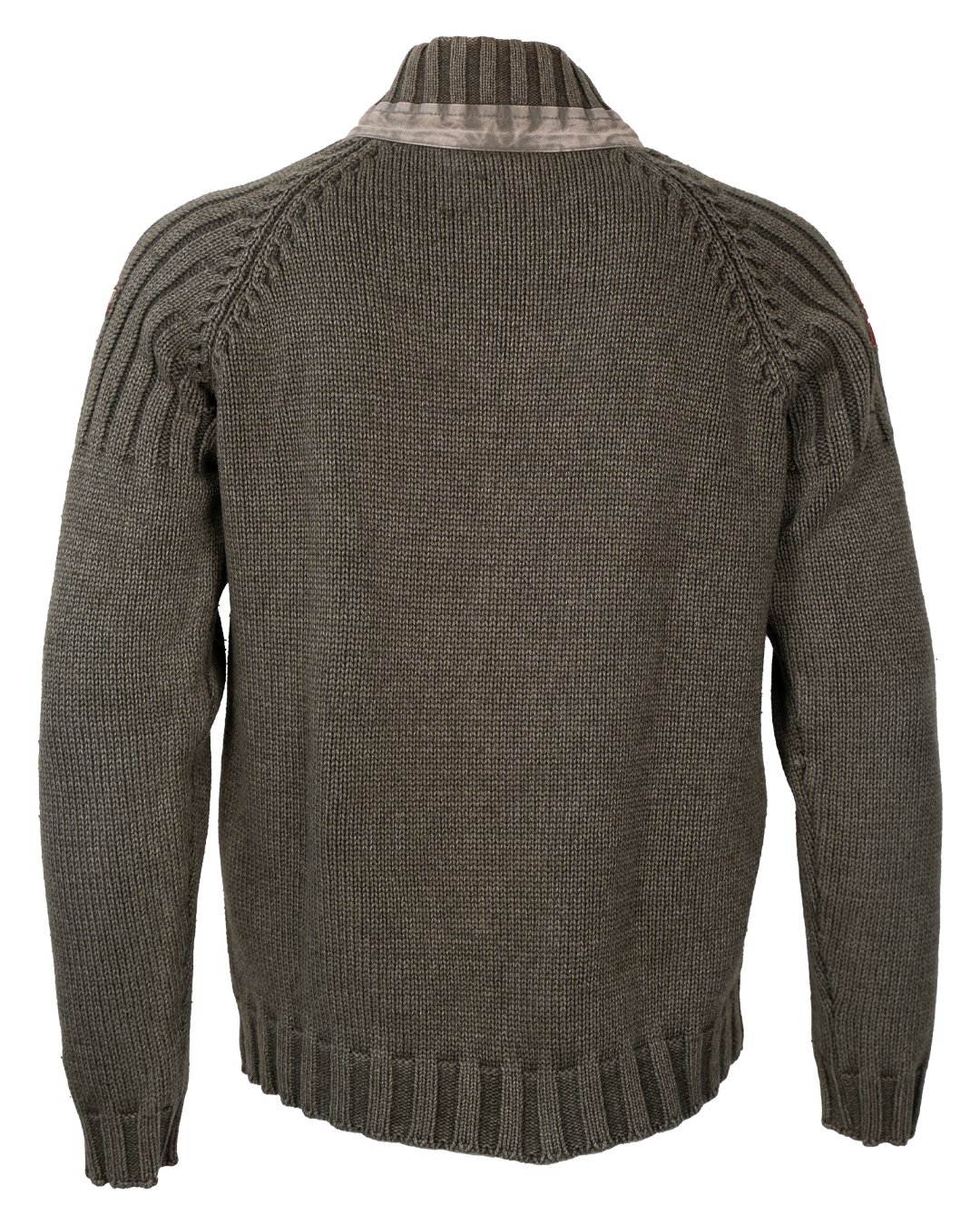 Maglione Uomo Napapijri Verde Militare in Lana Collo Alto Vintage Anni 2000 - foto 2