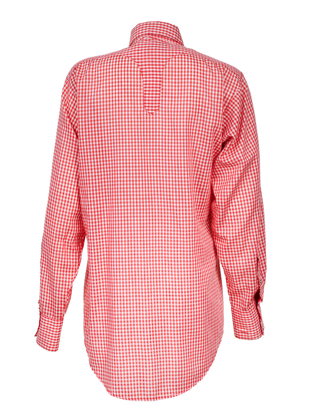 Camicia Western Uomo Ralph Lauren Rossa a Quadri Vichy Bottoni a Pressione Perlati Vintage Anni 2000 - foto 2