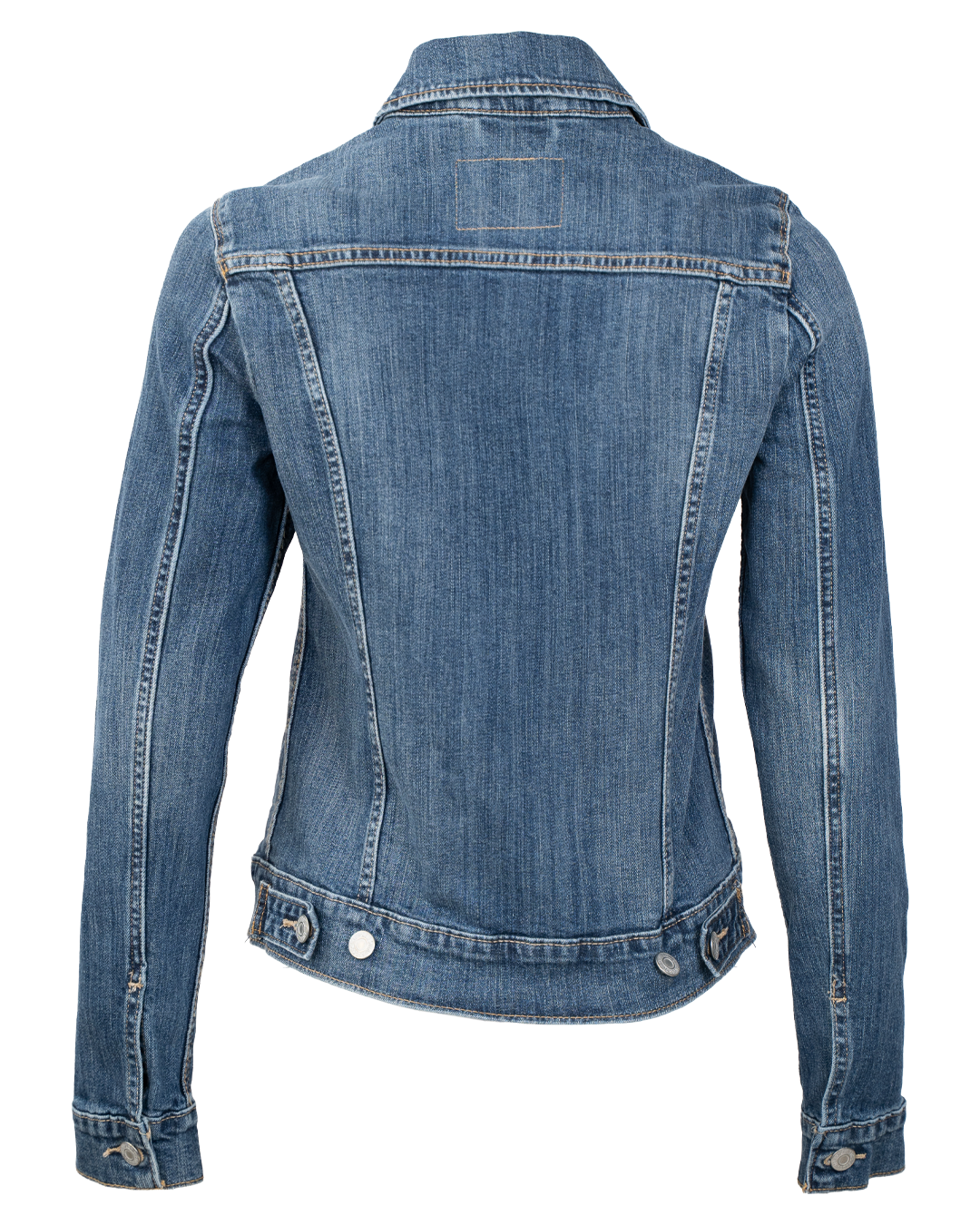 Giacca di Jeans Donna Levi's Blu Trucker Slim Vita Sagomata Vintage Anni 2000 - foto 2