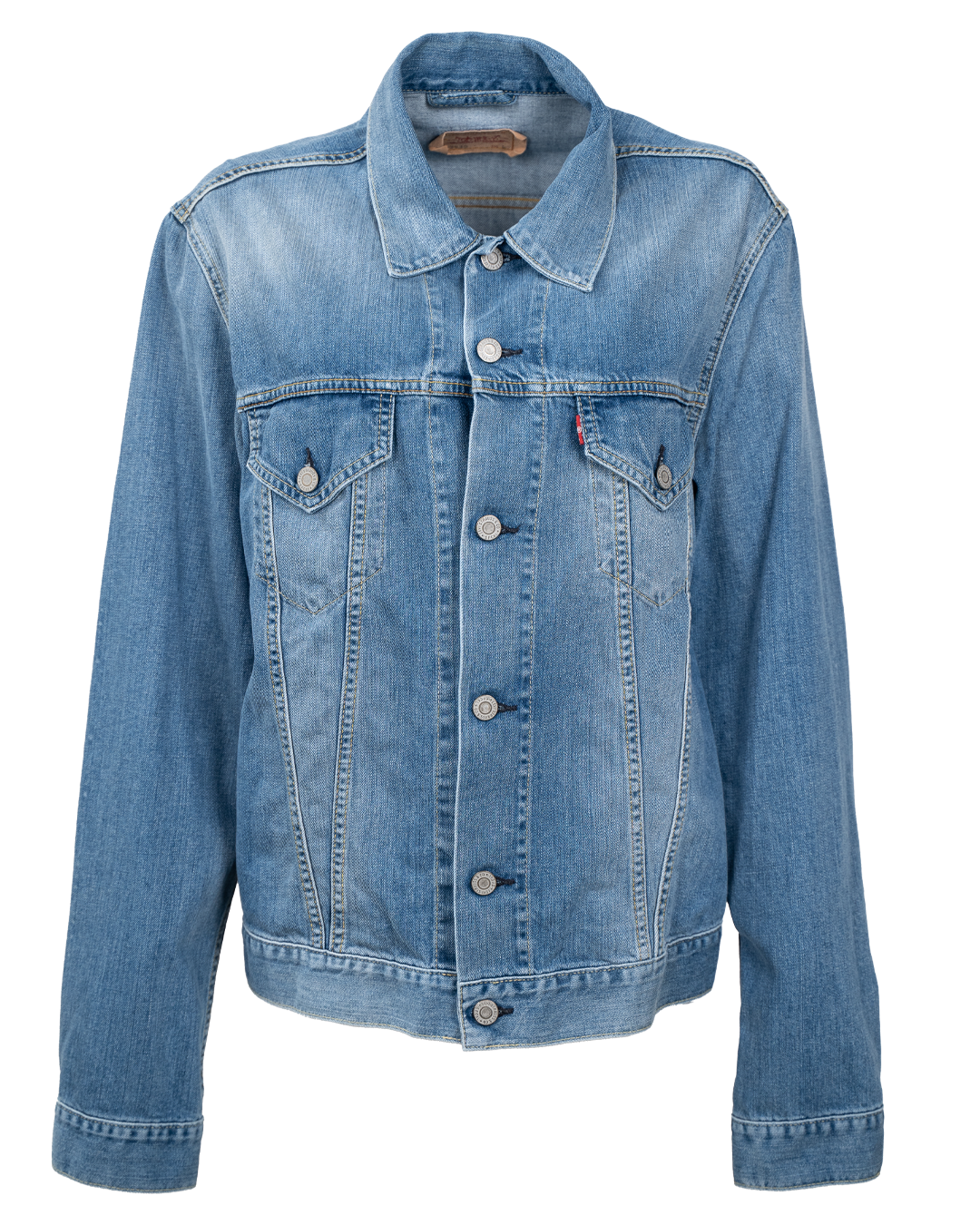 Giacca di Jeans Levi's Unisex Trucker Blu Lavaggio Medio Vintage Anni 2000