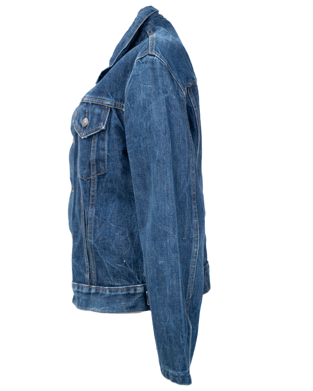 Giacca Di Jeans Levi'S Unisex Orange Tab Blu Scuro Trucker Denim Indaco Vintage Anni 70 3 Giacca Di Jeans Levi'S Unisex Orange Tab Blu Scuro Trucker Denim Indaco Vintage Anni 70 - Foto 3