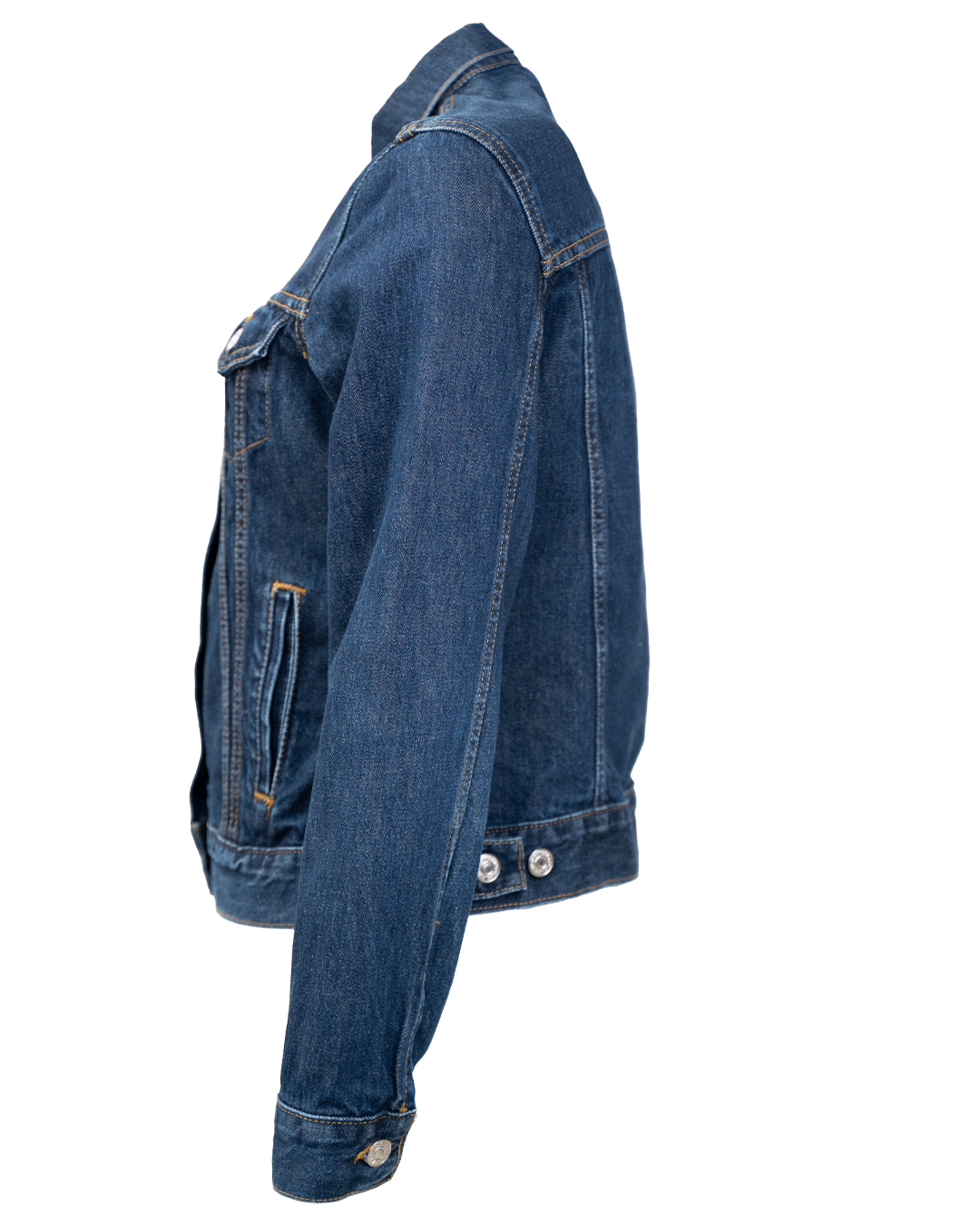 Giacca Di Jeans Donna Levi'S Red Tab Blu Scuro Trucker Vintage Anni 2000 Cuciture Contrasto 3 Giacca Di Jeans Donna Levi'S Red Tab Blu Scuro Trucker Vintage Anni 2000 Cuciture Contrasto - Foto 3