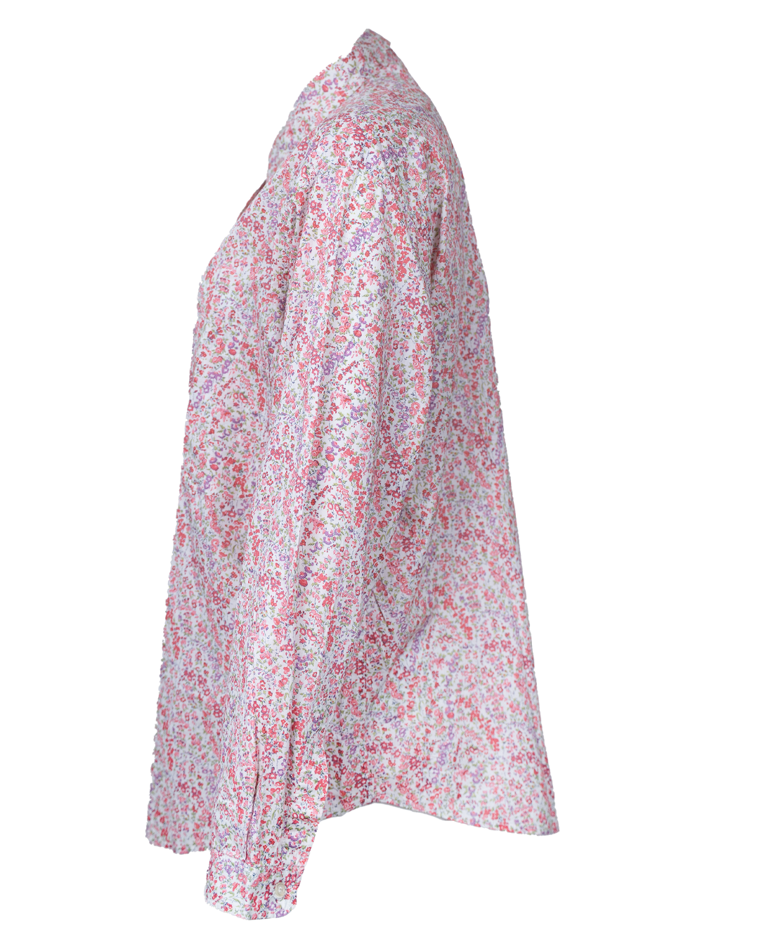 Camicia Donna Cacharel Fantasia Floreale Rosa Su Bianco Stile Liberty Vintage 3 Camicia Donna Cacharel Fantasia Floreale Rosa Su Bianco Stile Liberty Vintage - Foto 3