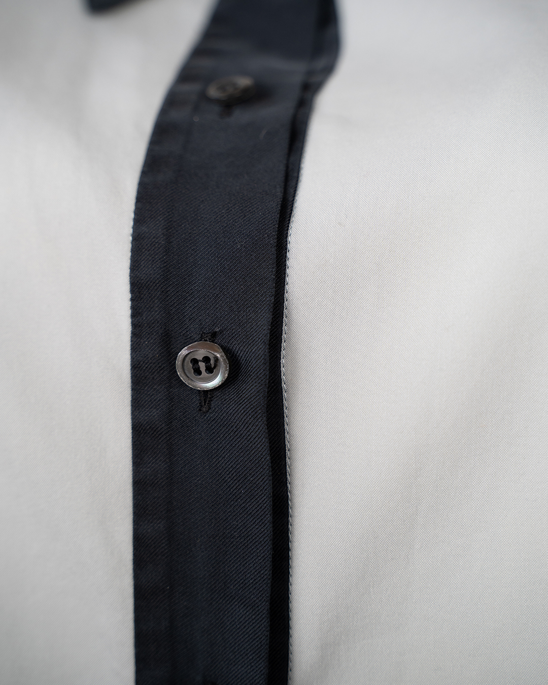 Camicia Donna Prada Azzurra Con Colletto E Polsini Blu A Contrasto Vintage Made In Italy 4 Camicia Donna Prada Azzurra Con Colletto E Polsini Blu A Contrasto Vintage Made In Italy - Foto 4