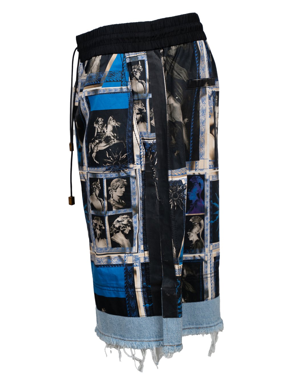 Bermuda Uomo Fausto Puglisi Con Stampa Barocca Blu E Oro Vintage Anni 2000 3 Bermuda Uomo Fausto Puglisi Con Stampa Barocca Blu E Oro Vintage Anni 2000 - Foto 3