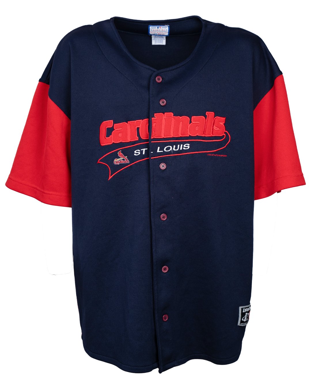 Casacca Baseball Uomo St. Louis Cardinals Logo Athletic Blu e Rossa Vintage MLB