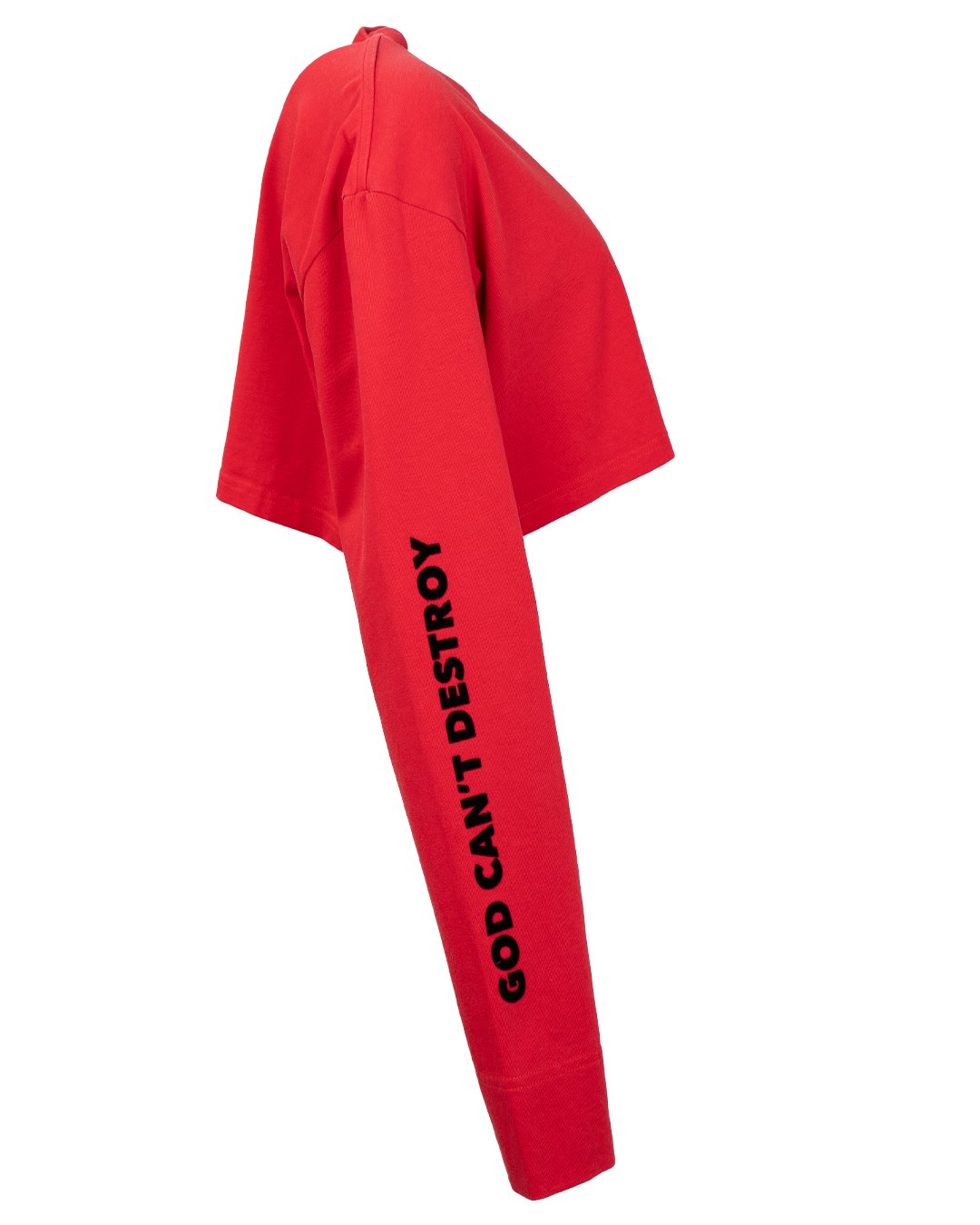 Felpa Donna Gcds Cropped Rossa A Manica Lunga Con Logo E Scritta Vintage 3 Felpa Donna Gcds Cropped Rossa A Manica Lunga Con Logo E Scritta Vintage - Foto 3