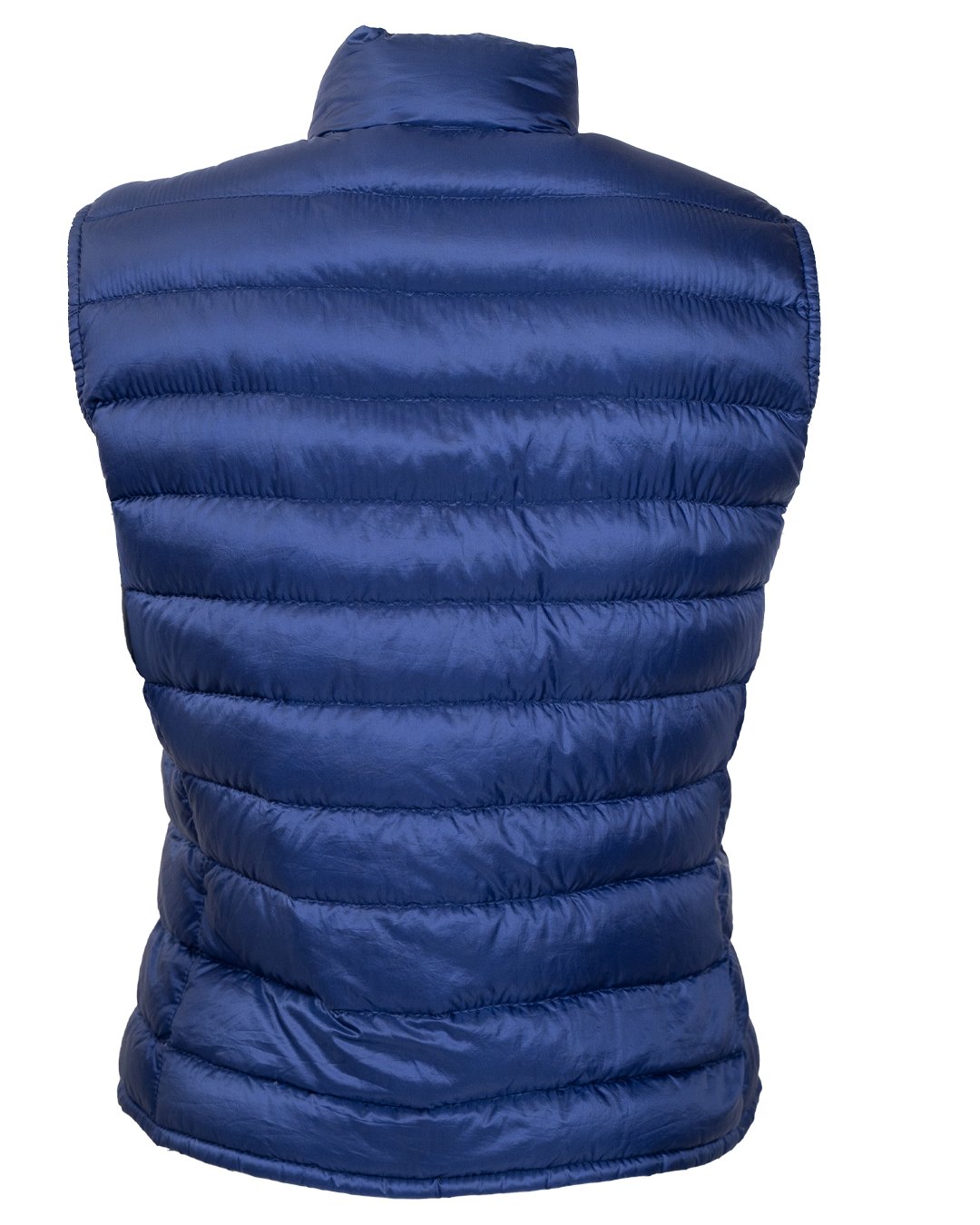 Gilet Smanicato Donna Moncler Imbottito Blu Navy con Logo Vintage - foto 2