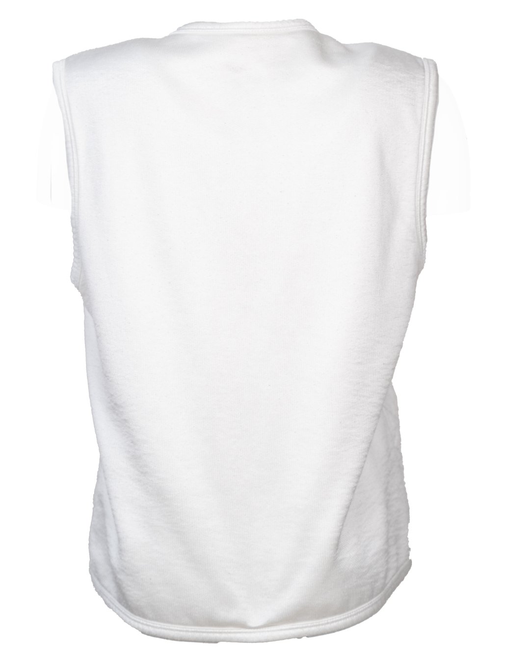 Gilet Donna Belfe Trapuntato a Rombi Bianco Vintage Anni 80 con Zip - foto 2