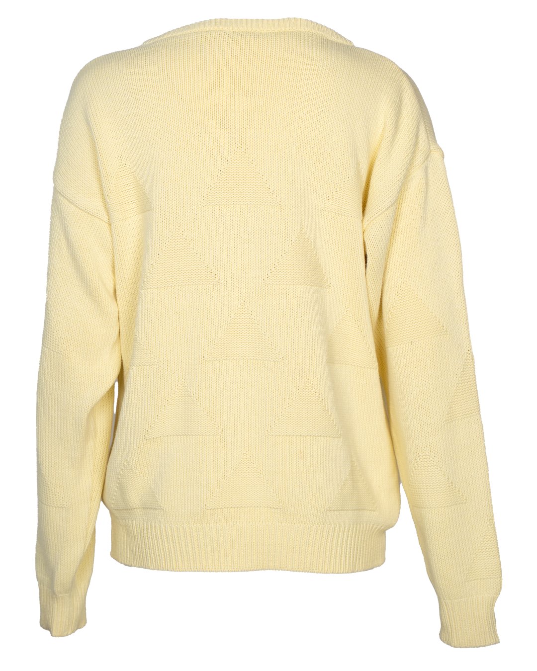 Maglione Uomo Robe di Kappa Giallo Pastello Girocollo Vintage Anni 80 con Logo Omini - foto 2