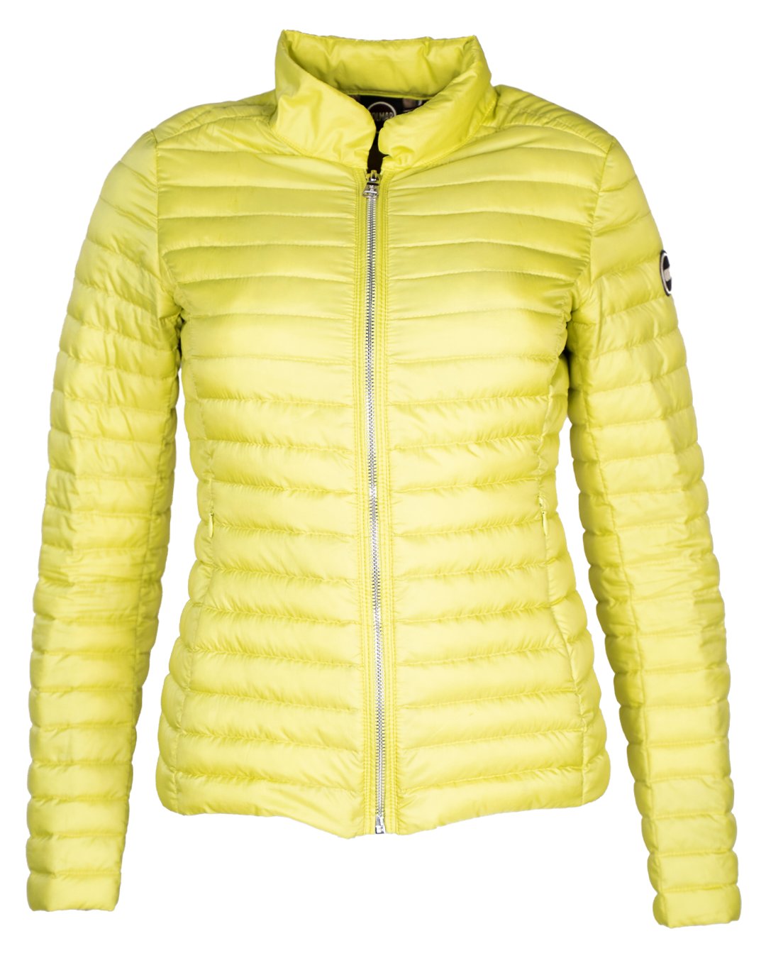 Piumino Donna Colmar Giallo Lime Ultraleggero Trapuntato Vintage con Logo