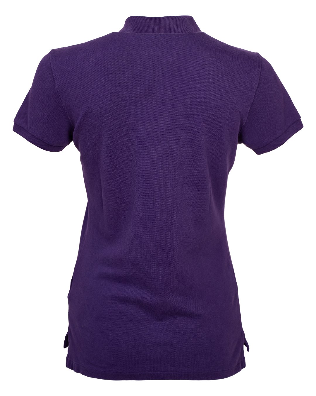 Polo Donna Polo Ralph Lauren Viola con Stemma Equestre Ricamato e Toppa Scamosciata - foto 2