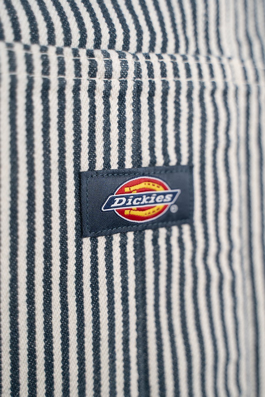 Salopette Unisex Dickies in Denim Rigato Hickory Blu e Bianco Vintage Workwear - foto 2