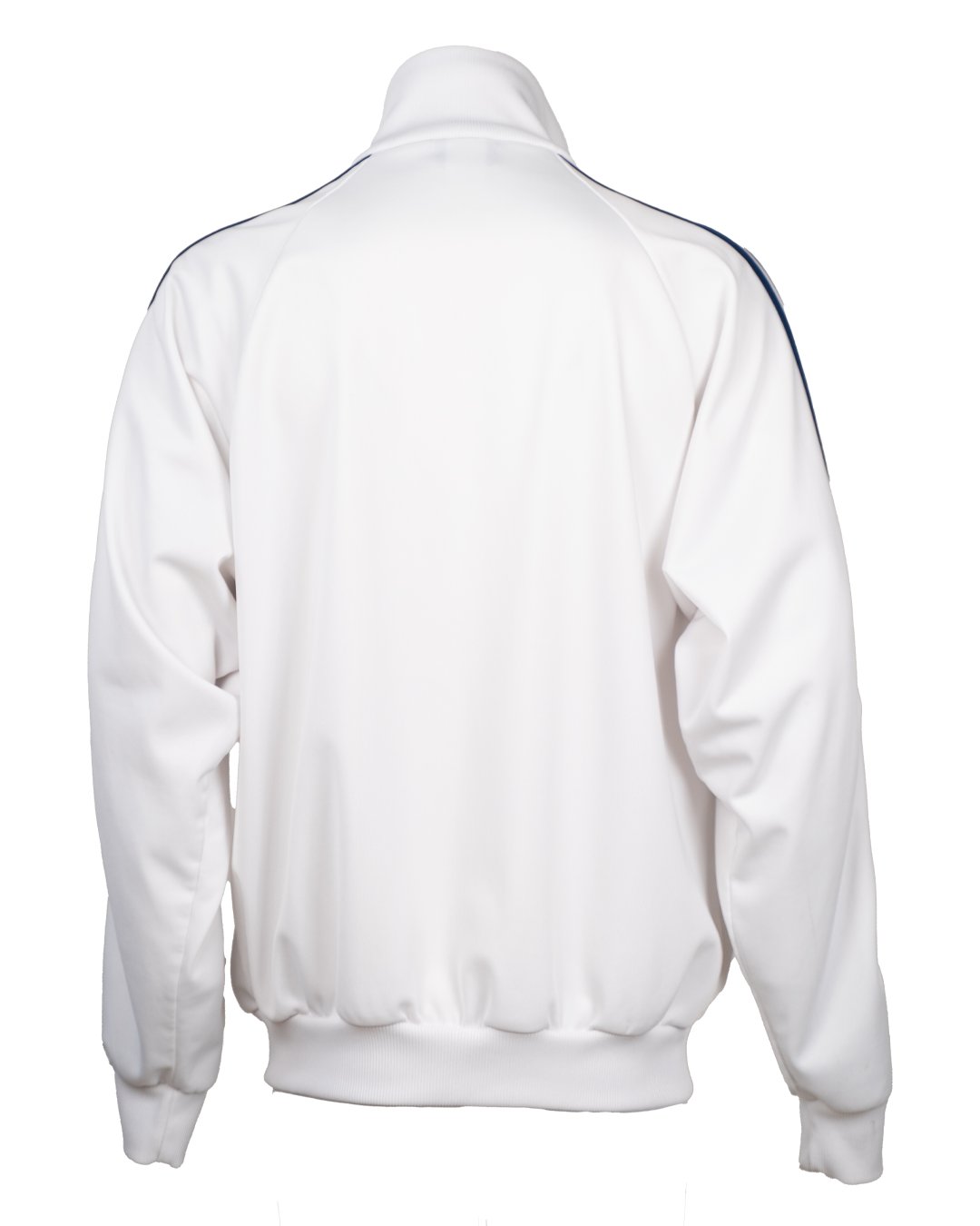 Track Jacket Uomo Adidas Originals Bianca con Righe Blu Vintage Anni 80 Trefoil - foto 2