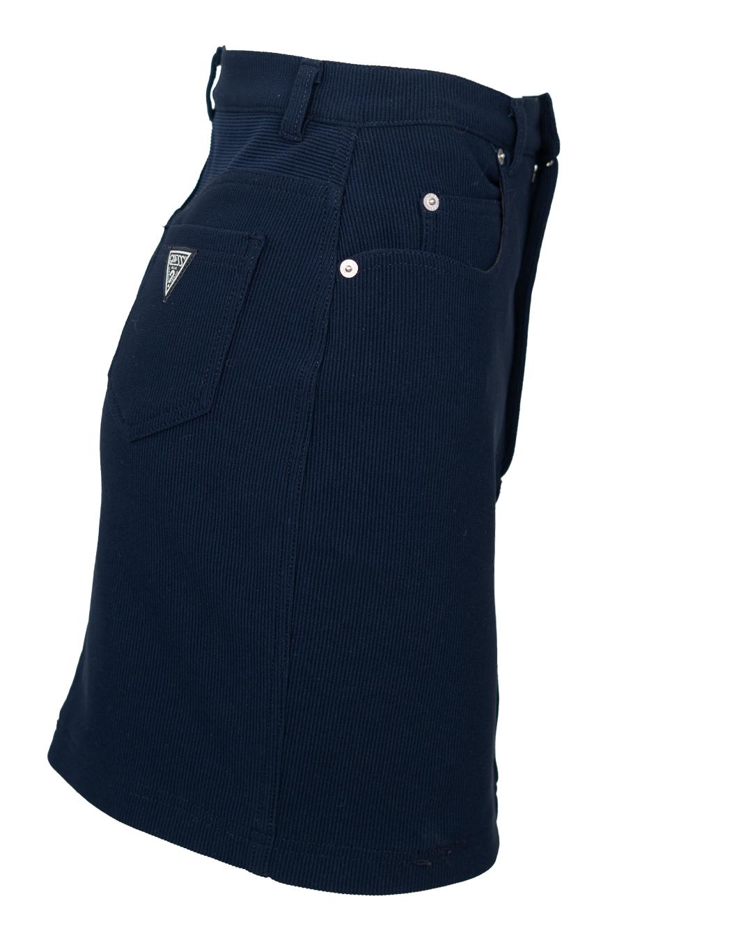 Gonna Donna Guess Vintage Anni 90 Blu Navy A Coste Cinque Tasche Con Logo Triangolo Washed Jeans 3 Gonna Donna Guess Vintage Anni 90 Blu Navy A Coste Cinque Tasche Con Logo Triangolo Washed Jeans - Foto 3